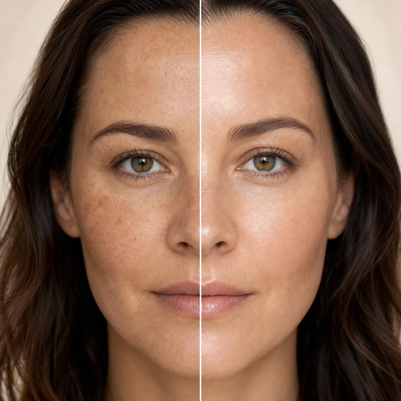 Vorher / Hautziel* als Anwendungsfall für Pure Bright C7 Serum